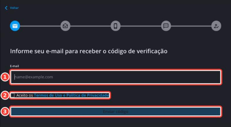 Tela: Cadastro