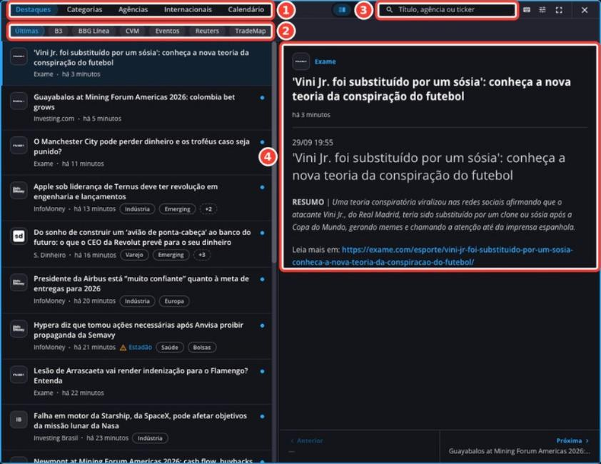 Tela: Notícias