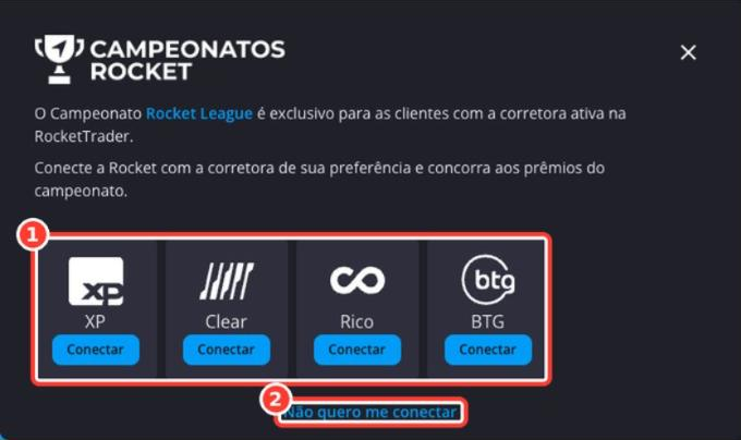 Tela: Campeonatos - Quero participar