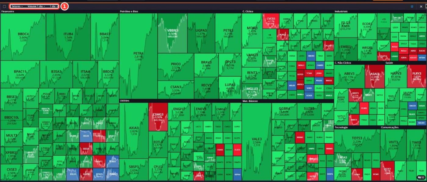 Tela: Mapa de mercado