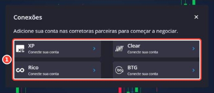 Tela: Conectar corretora