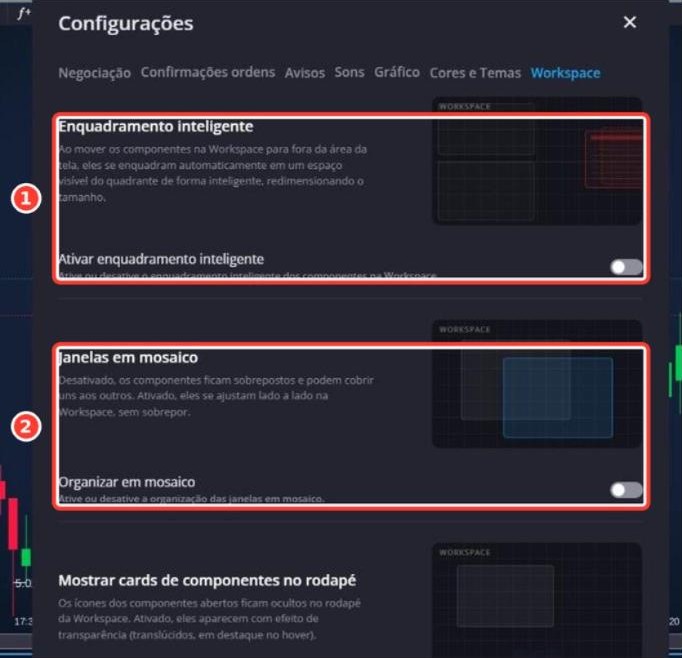 Tela: Configurações › Workspace