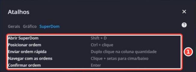 Tela: Atalhos › SuperDom