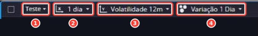 Tela: Análise de ativos - Seletores